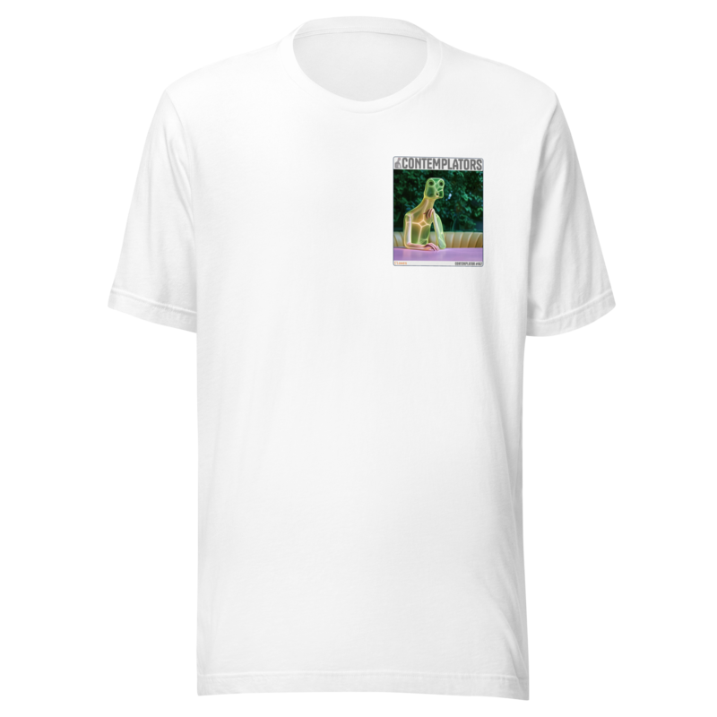 Camiseta Esencial · Blanco · delante — Clowes, Contemplator #167 · provisional