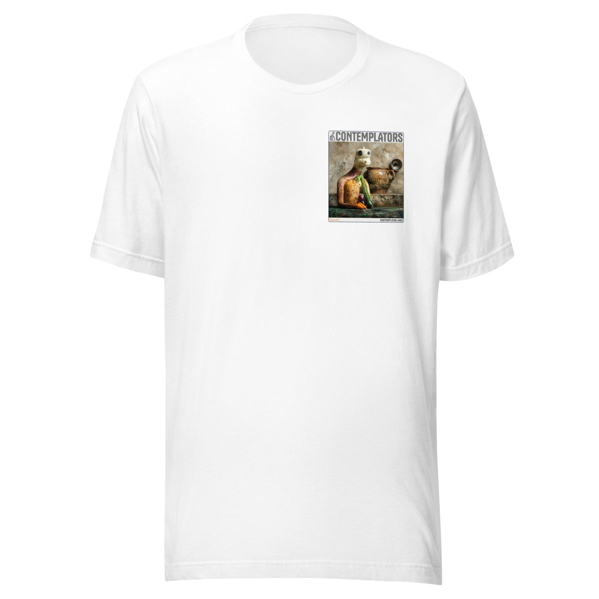 Camiseta Esencial · Blanco · delante — Cazuel, Contemplator #061