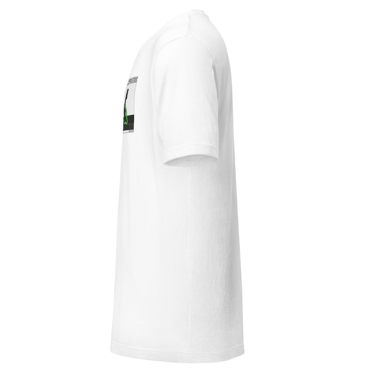 Camiseta Esencial · Blanco · lateral izquierdo — Aero, Contemplator #004