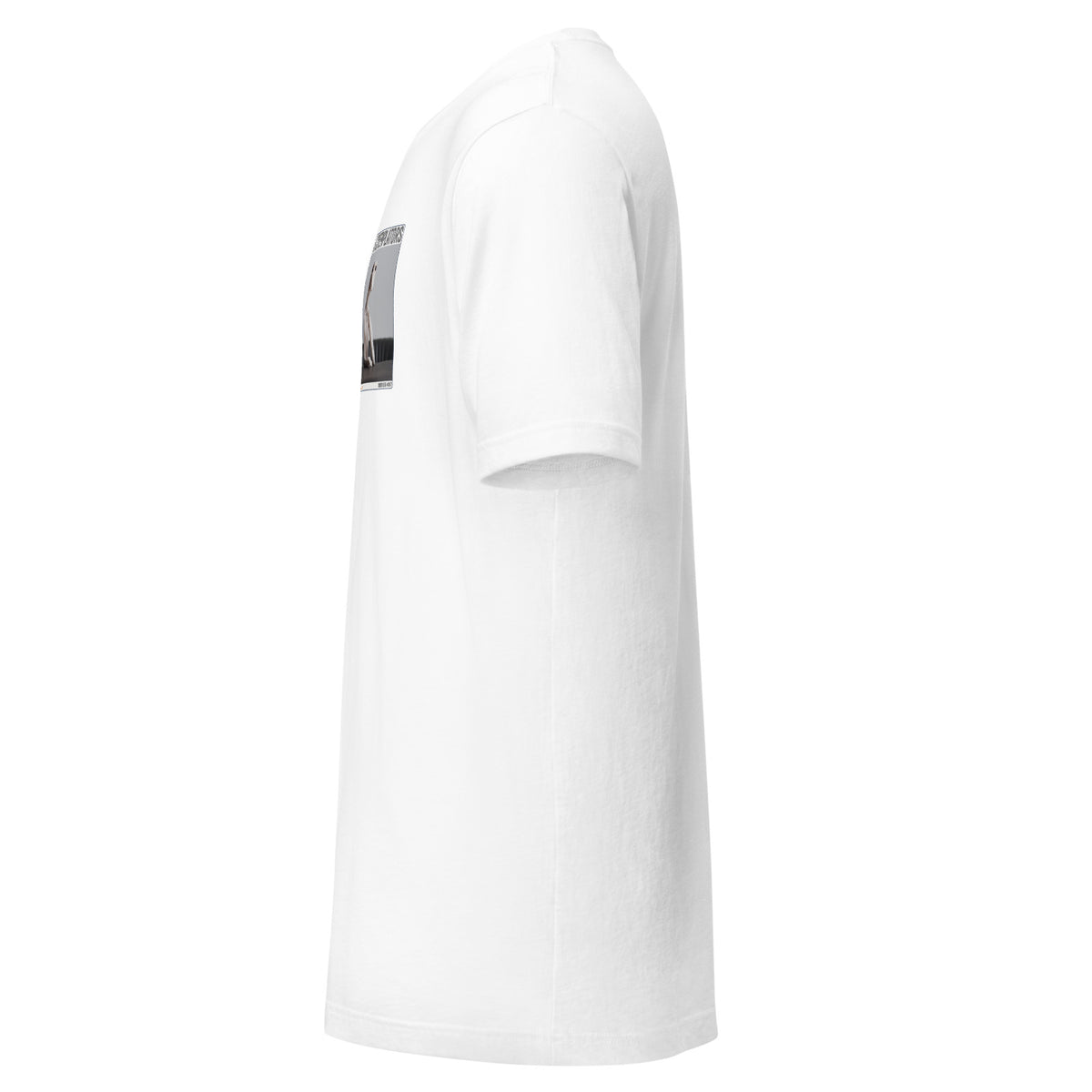 Camiseta Esencial · Blanco · lateral izquierdo — Bianco, Contemplator #007