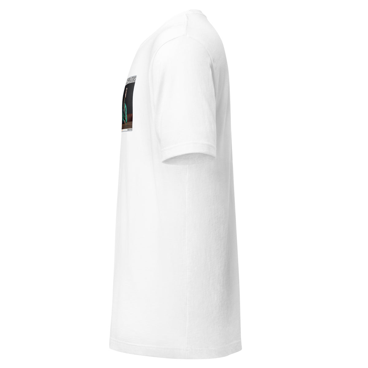 Camiseta Esencial · Blanco · lateral izquierdo — Zambrano, Contemplator #054