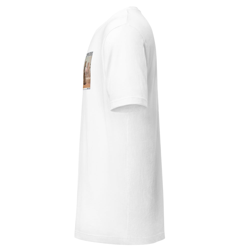 Camiseta Esencial · Blanco · lateral izquierdo — Hardboy, Contemplator #069