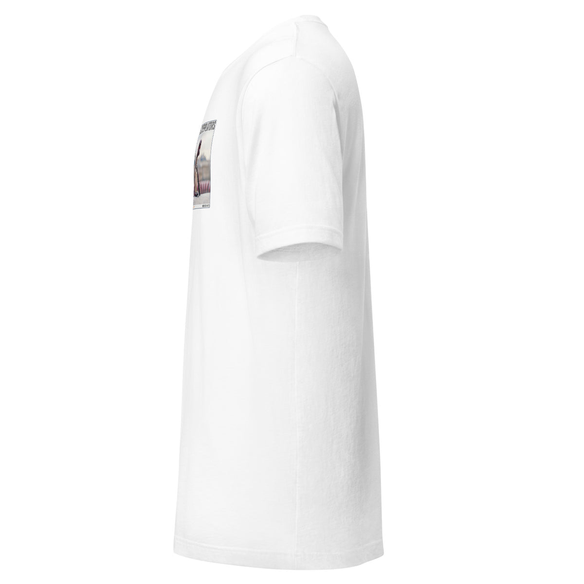 Camiseta Esencial · Blanco · lateral izquierdo — Hoffmann, Contemplator #072